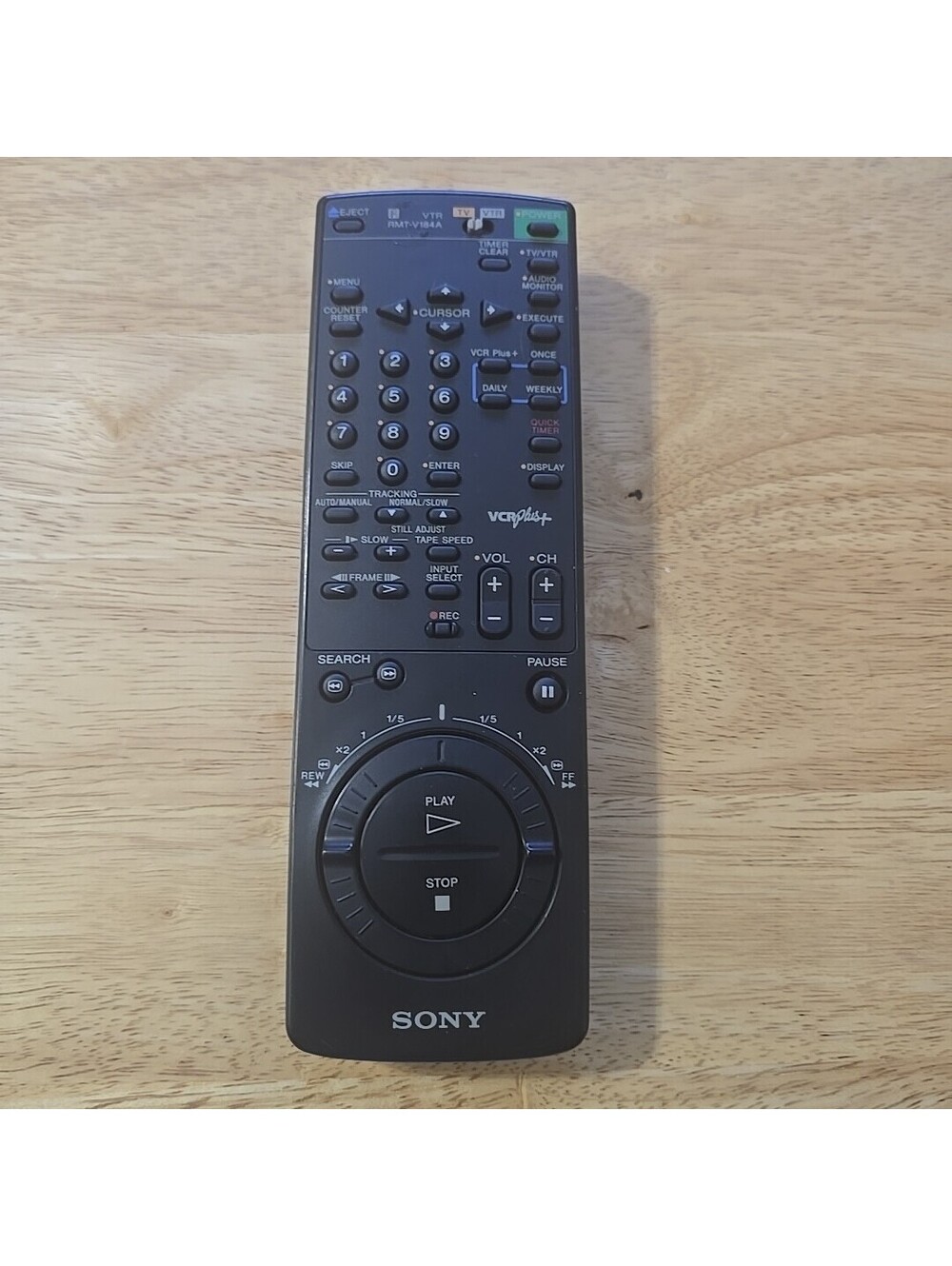 SONY RMT-V184A VTR TV REMOTE CONTROL SLV-760HF SLV-761HF